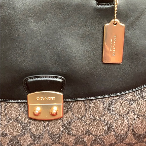 Coach Monogram Leather Tote - New - Picture 2 of 6